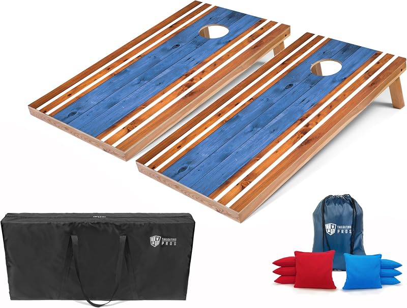 Tablas Cornhole 2x4 ft portátiles con diseños brillantes
