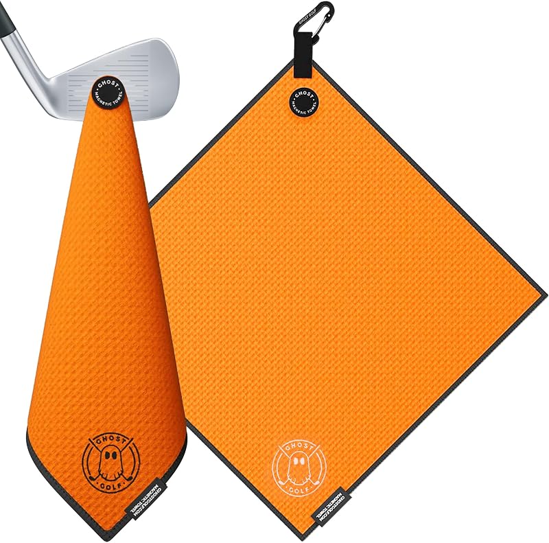 Toalla magnética golf microfibra 18x18pulg imán carrito