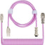 Cable USB C teclado mecánico trenzado desmontable tipo C rosa