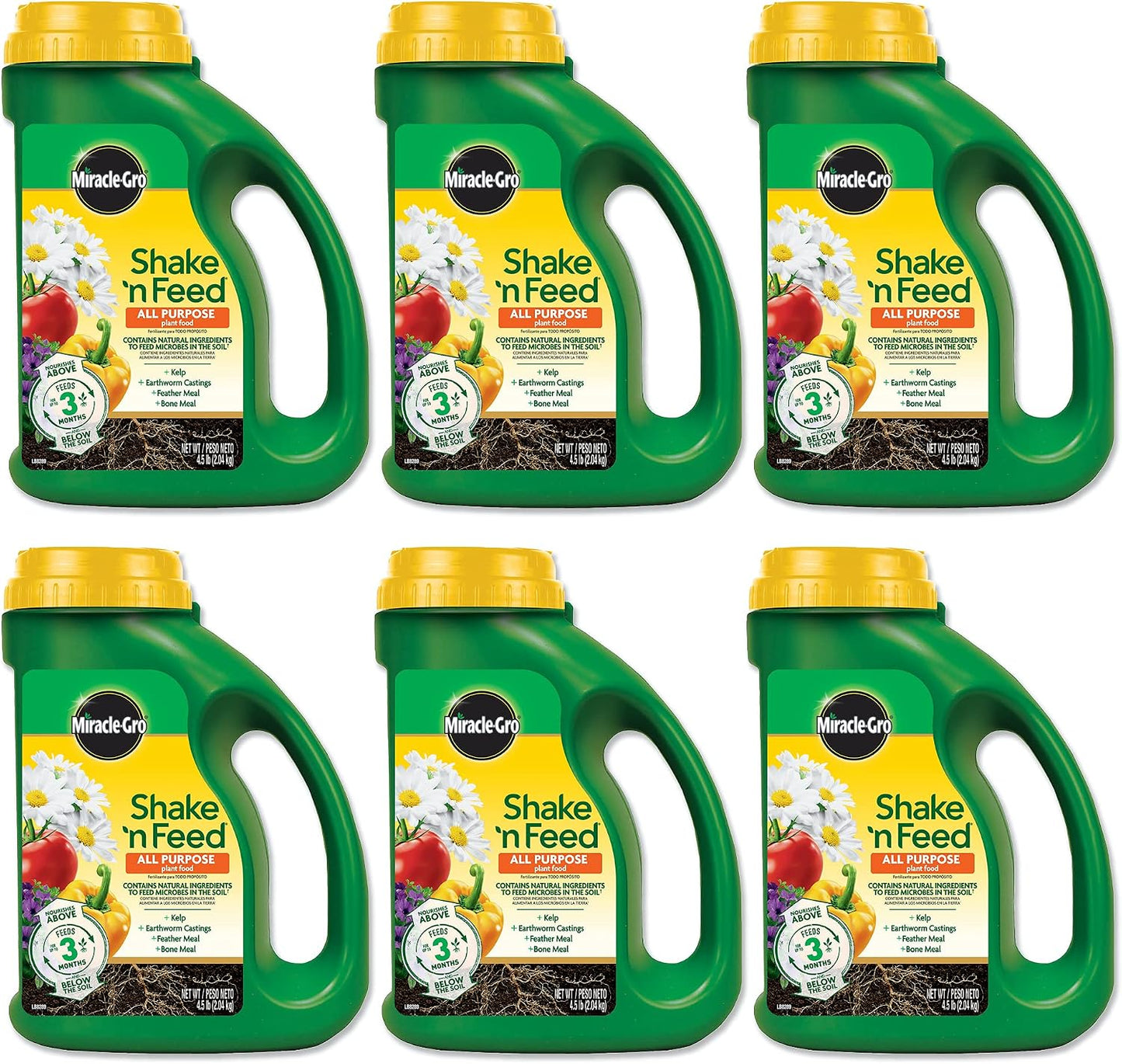 Fertilizante vegetal 4.5lb set 6