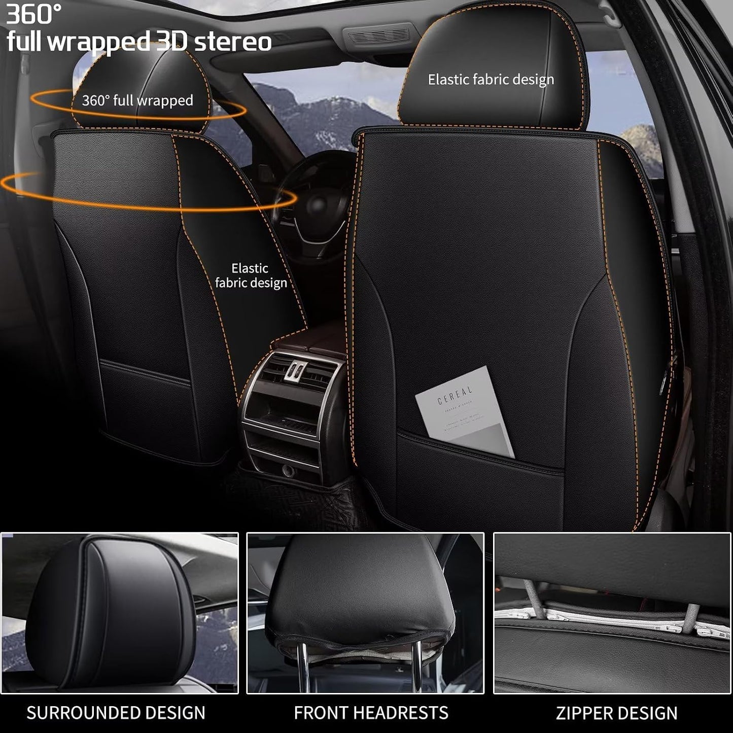 Fundas asiento cuero impermeable compatibles Ford Ranger 2019