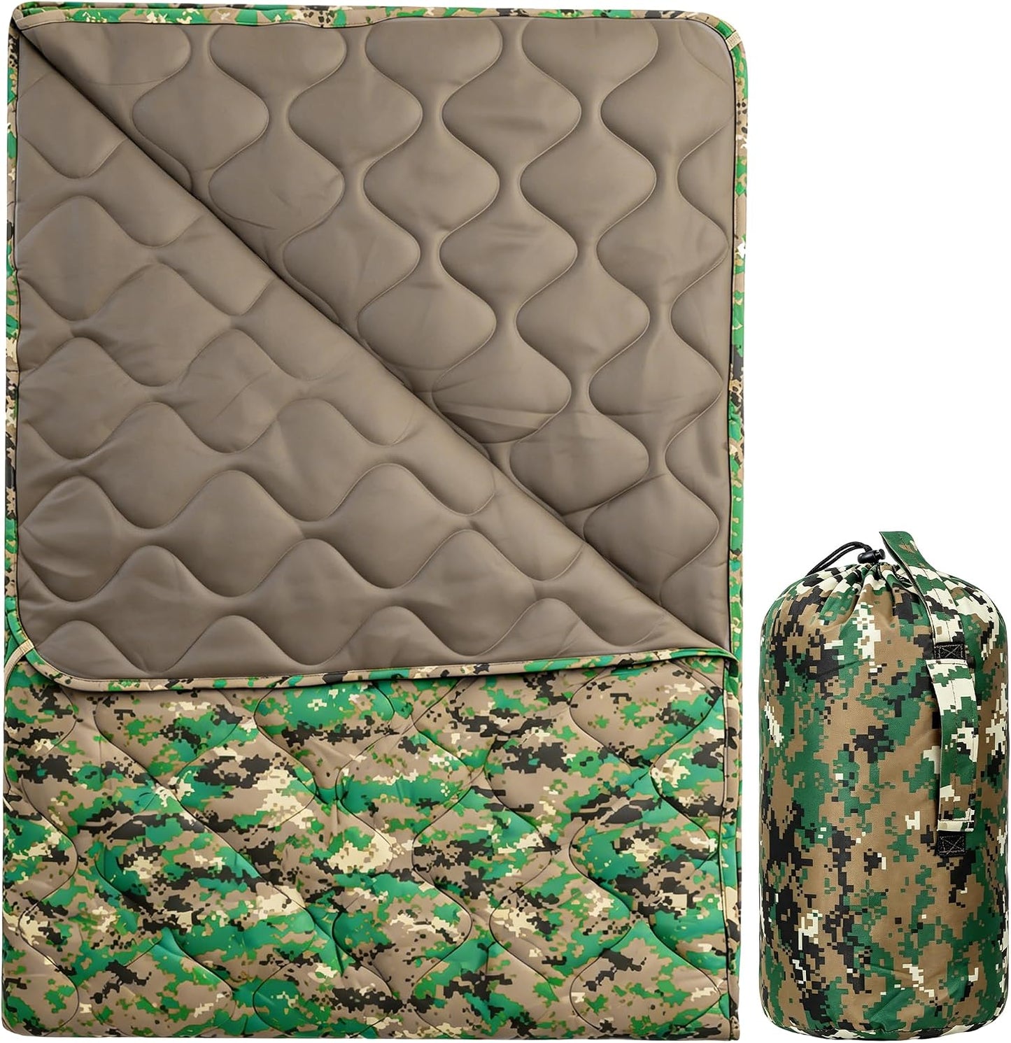 Manta Woobie con forro militar térmico resistente al agua