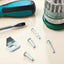 Kit cerrador puerta malla 10pzas hierro 8 pasadores comp