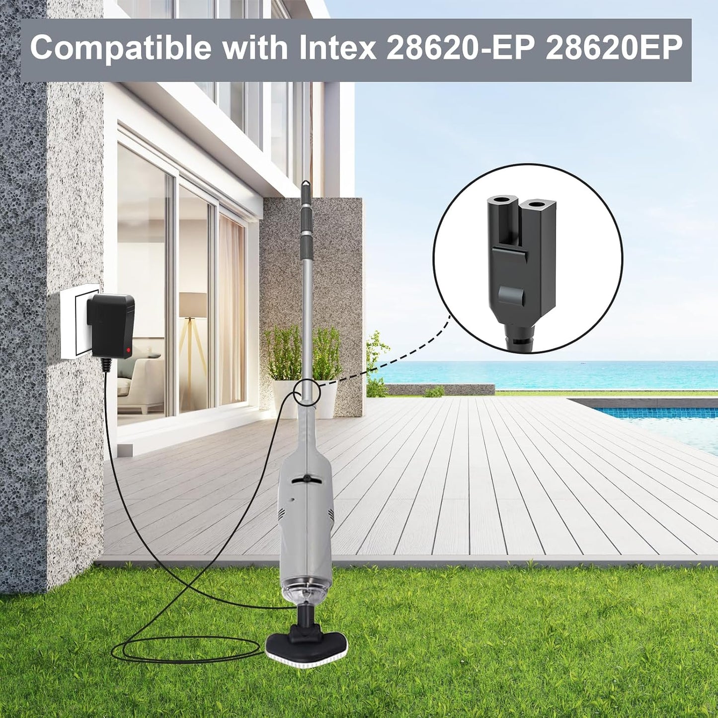 Cargador 5V para aspiradora piscina Intex cl1704 recargable