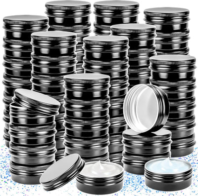 50 Latas Aluminio 0.5oz con Tapa para Loción Barba