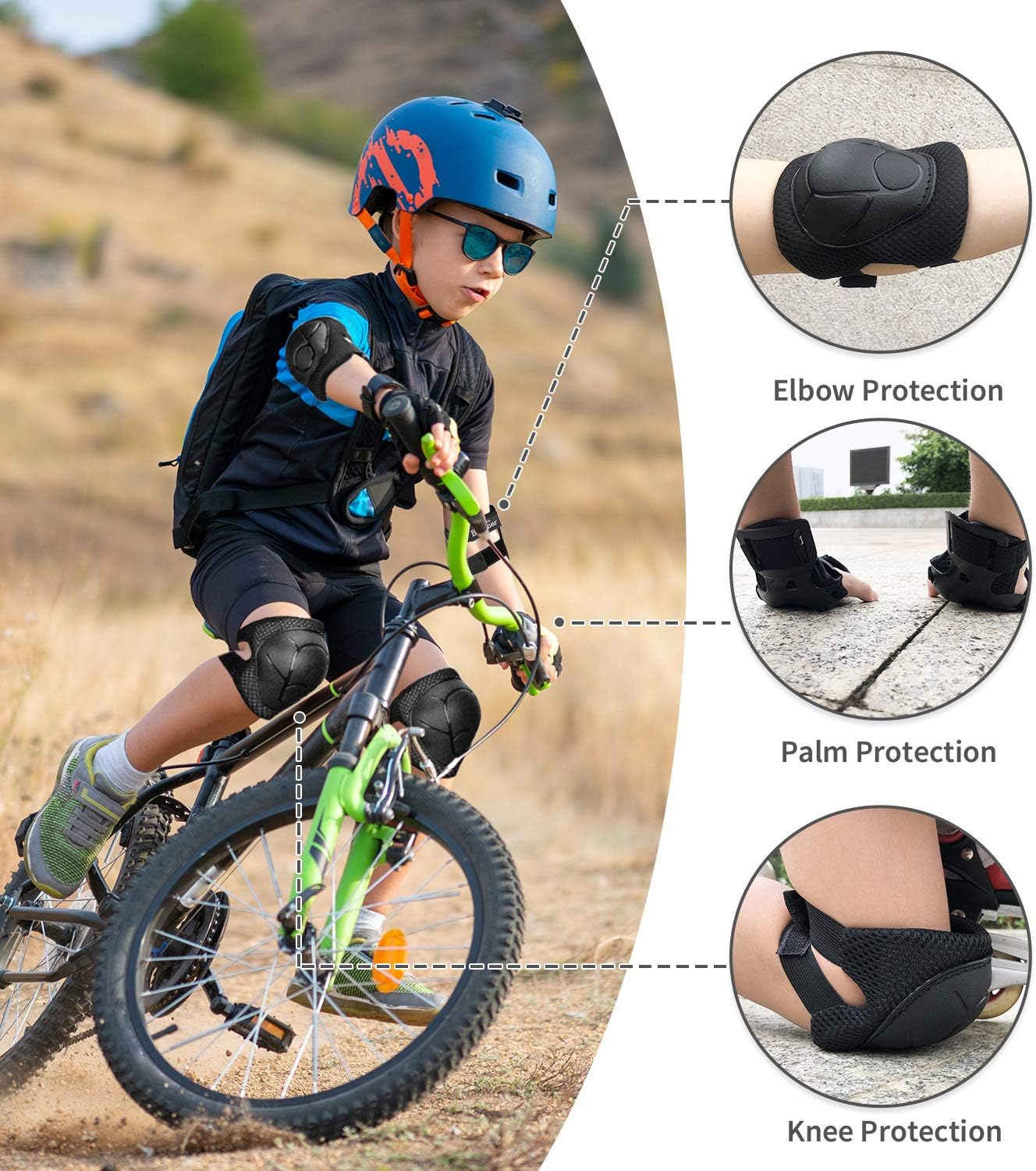 Rodilleras coderas muñequeras para patinaje ciclismo