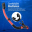 Snorkel seco con boquilla silicona y válvula purga