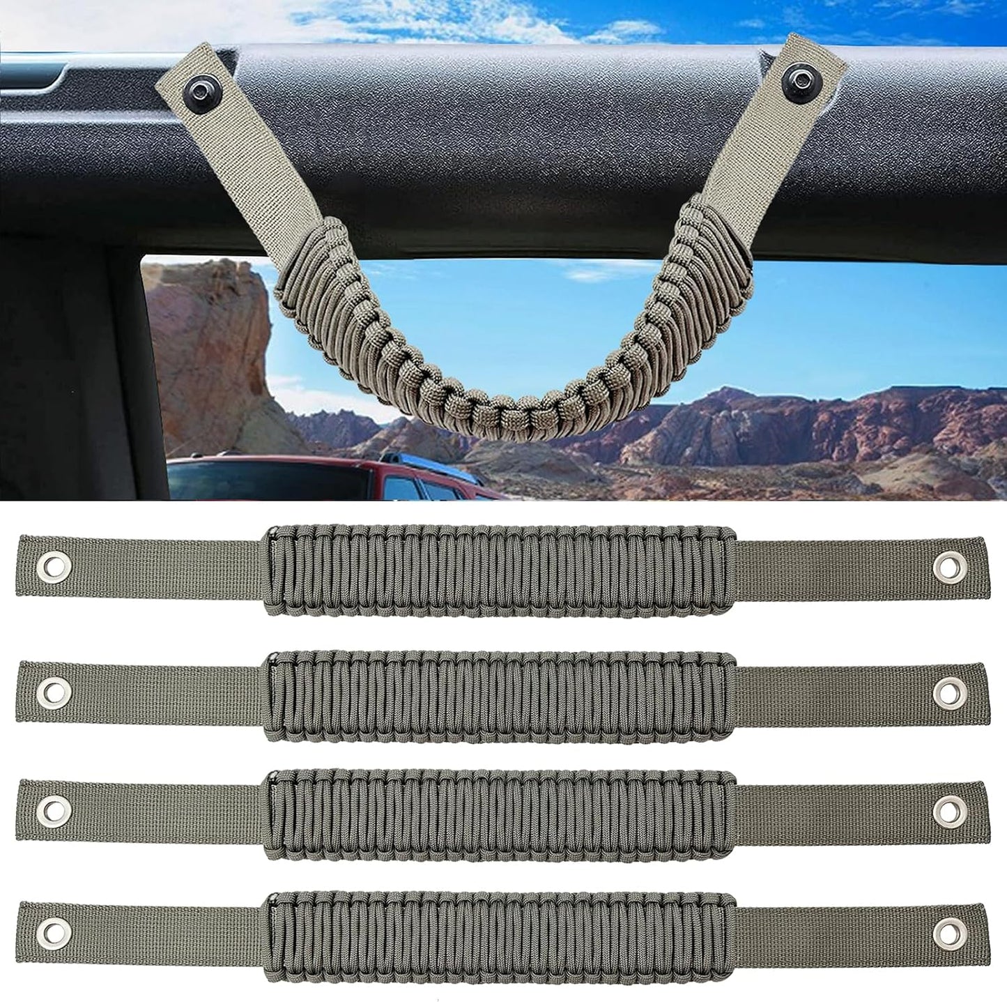 Manijas agarre para barra rollo paracaídas Bronco 2 puertas