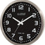 Reloj atómico acero inox 16pulg plateado