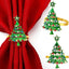 Set 12 servilleteros navidad metal decoración mesa