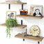 4 Pzas Estantes Flotantes Madera para Decoración Dormitorio