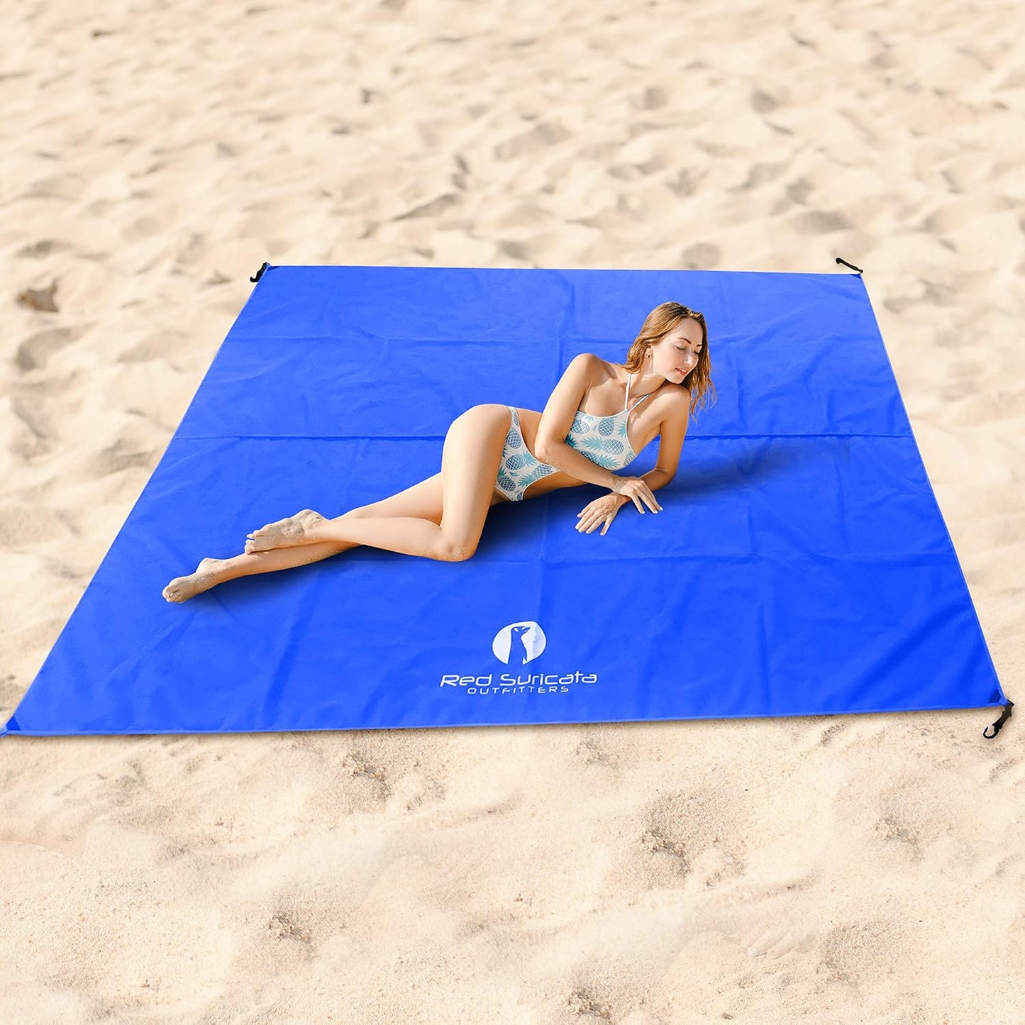 Tapete playa a prueba de arena impermeable grande
