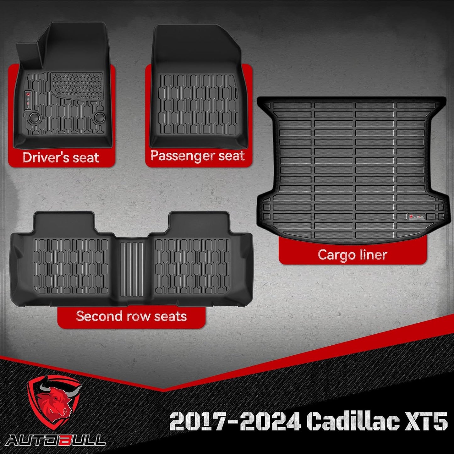 Set alfombrillas maletero Cadillac XT5 17-24