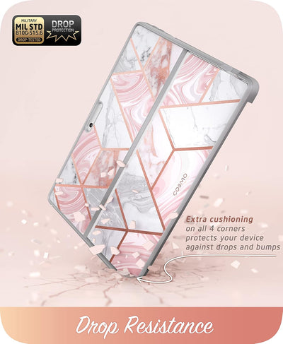 Funda protectora Surface Pro 8 5G rosa mármol delgada