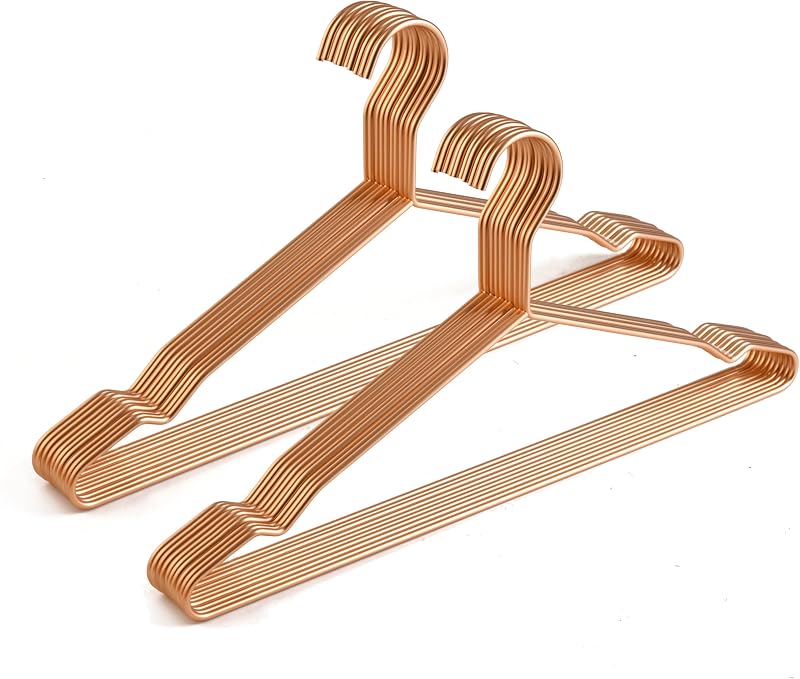 Percha metal 17pulg set 20 resistentes para abrigos trajes