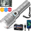 Linterna LED recargable 10000 lúmenes 5 modos zoom IPX6