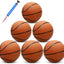 6 Pelotas Baloncesto Inflables Tamaño 7 con Bomba