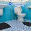 100 Tapetes Urinario Hombres Antiderrap Absorbentes Negro