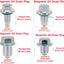 Set 4 tapones drenaje aceite motor magnético M12x1.25