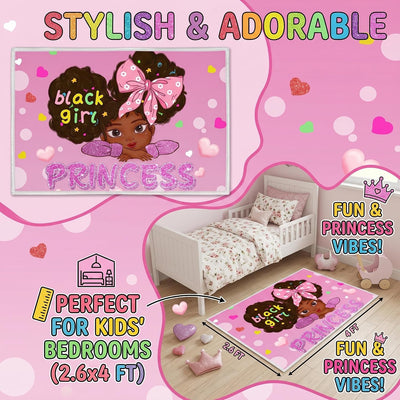Alfombra para dormitorio de niña estilo princesa