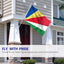Bandera Seychelles 3x5ft poliéster ojales latón