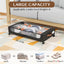 Contenedores almacenamiento bajo cama XXL 60l set 4 negro