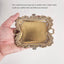 2 Pzas Platos Dorados Vintage 5.3x4.5"