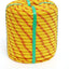 Cuerda arborista 1/2pulg x100ft doble trenzada poliéster amarillo