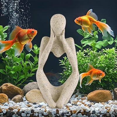 Estatua resina arenisca decoración acuario peces hogar