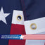 Bandera Betsy Ross 3x5ft 13 estrellas ojales latón