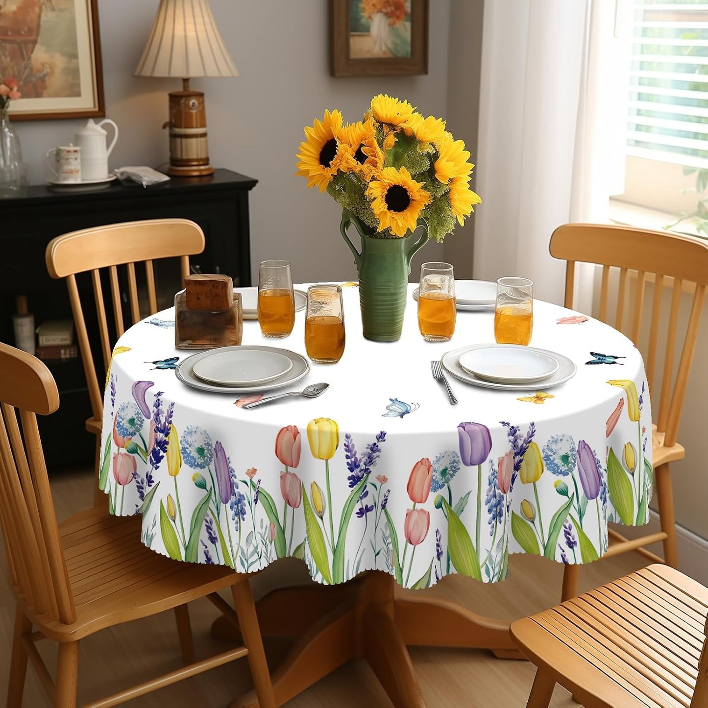 Mantel tulipán 70pulg impermeable bohemio verano
