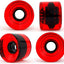 Monopatín longboard trucks ruedas 2.756pulg 7pulg gel rojo