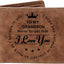 Billetera cuero personalizada para hombre regalo nieto