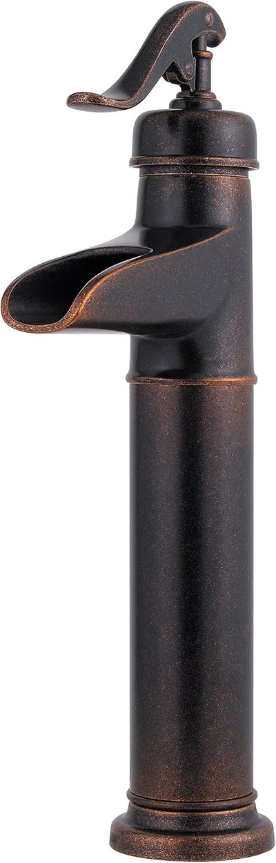 Llave baño recipiente mando único Ashfield níquel pulido