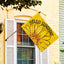Bandera Hello Sunshine 28x40pulg doble cara floral amarillo