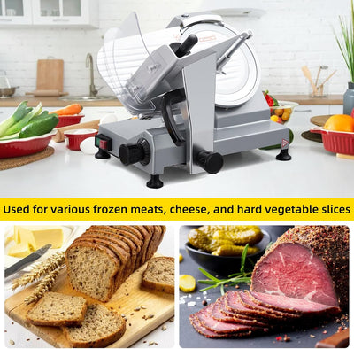 Cortadora eléctrica carne 10pulg doble potencia 670W acero inox