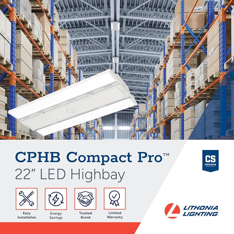 Luz LED bahía alta 24000 Lúmenes 5000K regulable para garaje