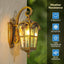Luces pared exterior doradas aluminio impermeable 17.1