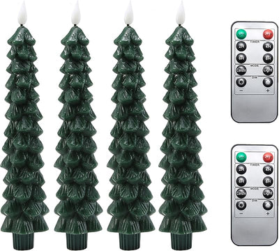Candelabros LED árbol Navidad con control remoto y temporizador