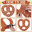 6 Pzas Pretzels Inflables Oktoberfest 15" Decoración Alemana