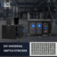 Caja interruptor basculante 12V con USB PD y QC