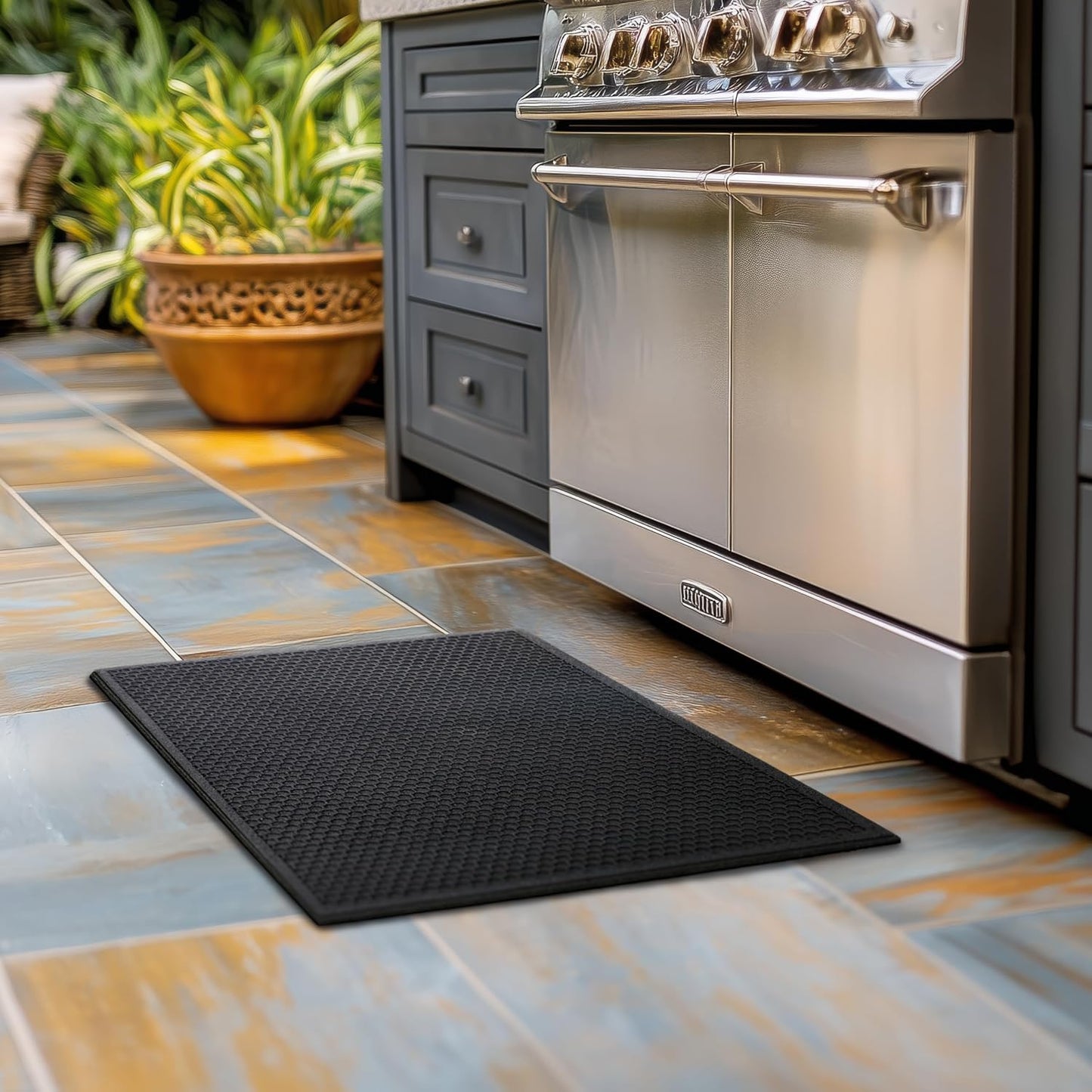 Alfombra goma antiderrap 18x30" interior exterior