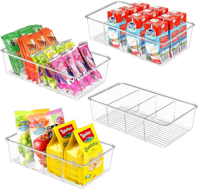 Organiz. aperitivos 4 Pzas plástico transparente
