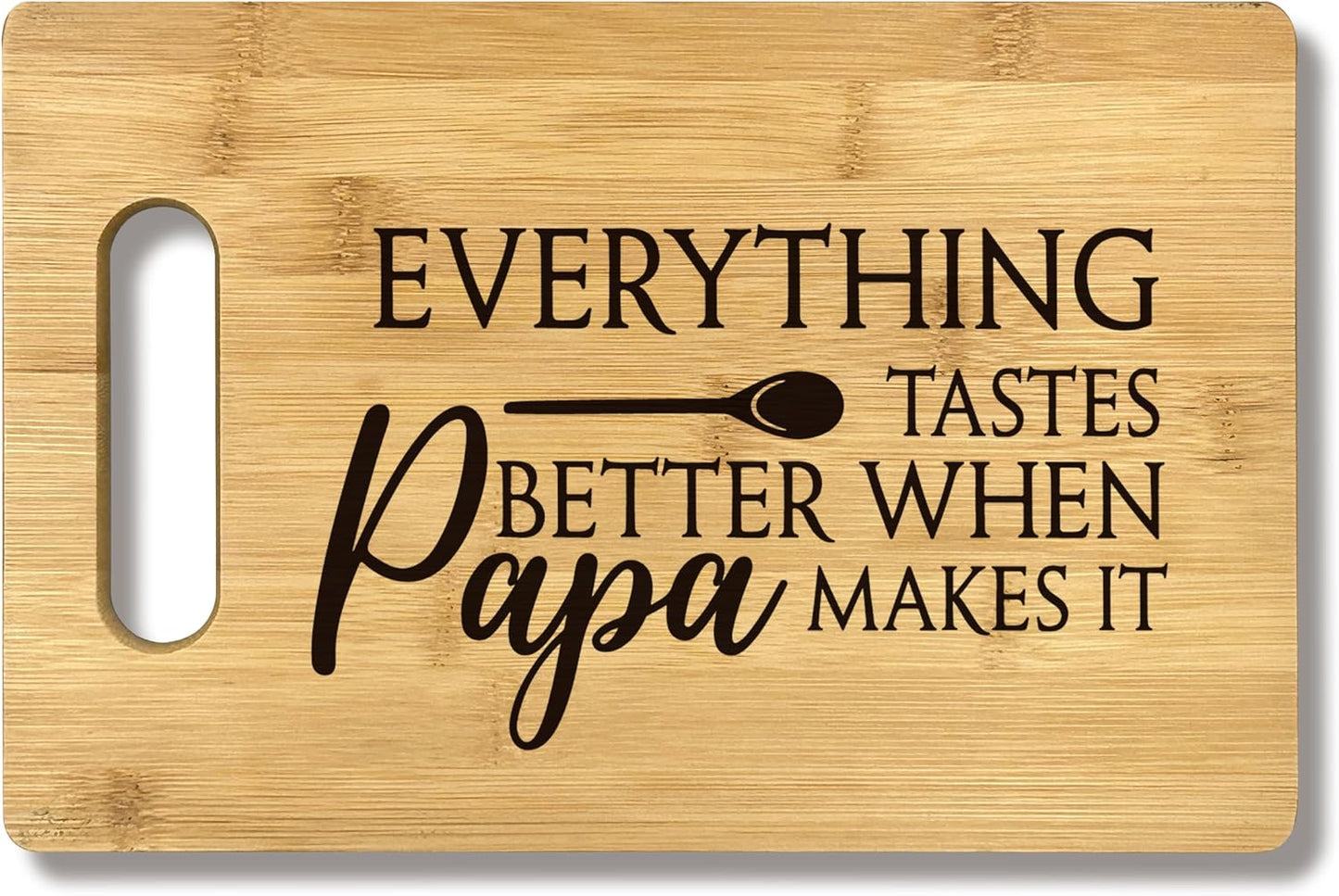 Tabla cortar bambú decoración cocina regalo papá abuelo