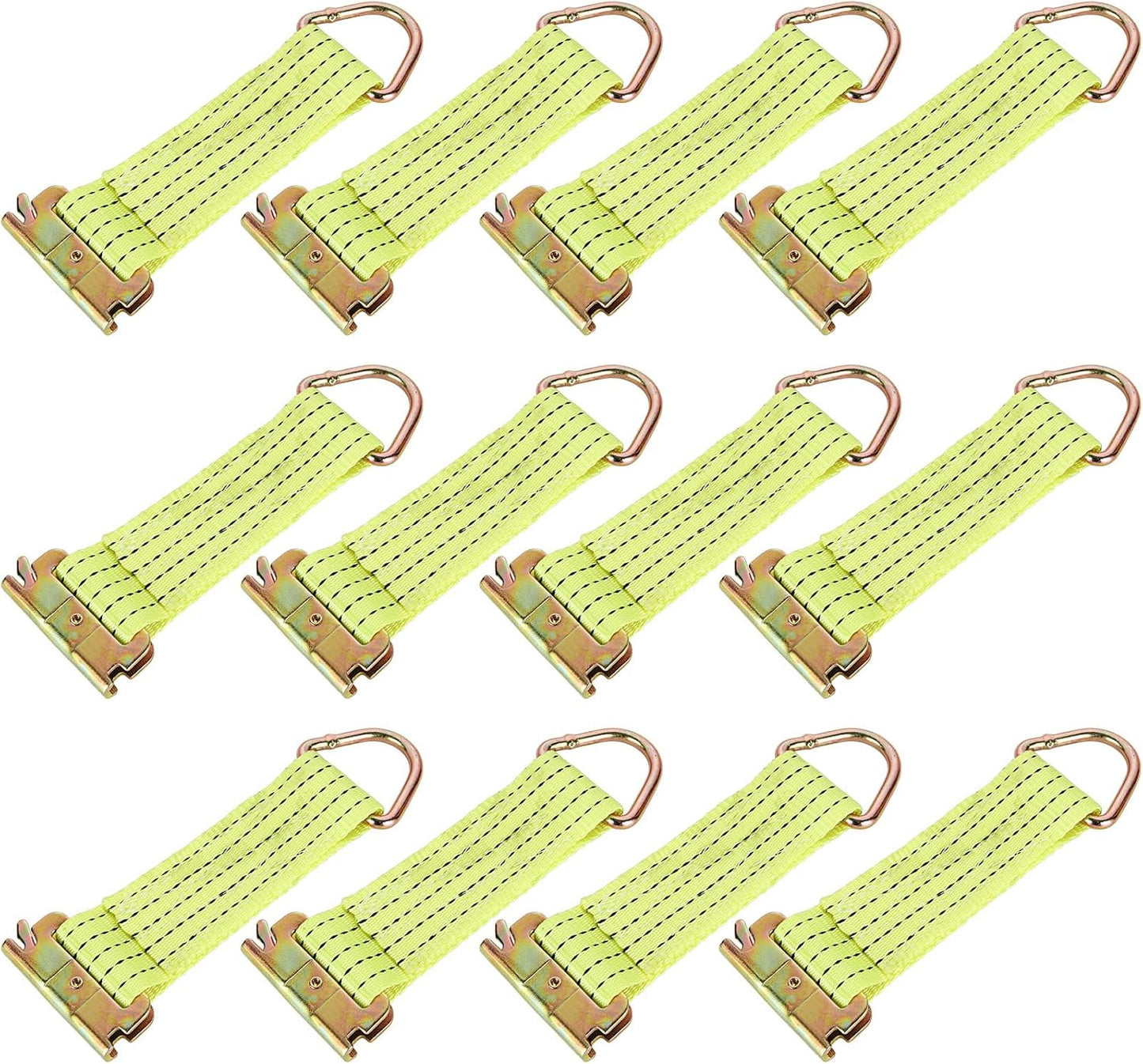 Cuerda amarre 2x6pulg 12 correas anillo remolque