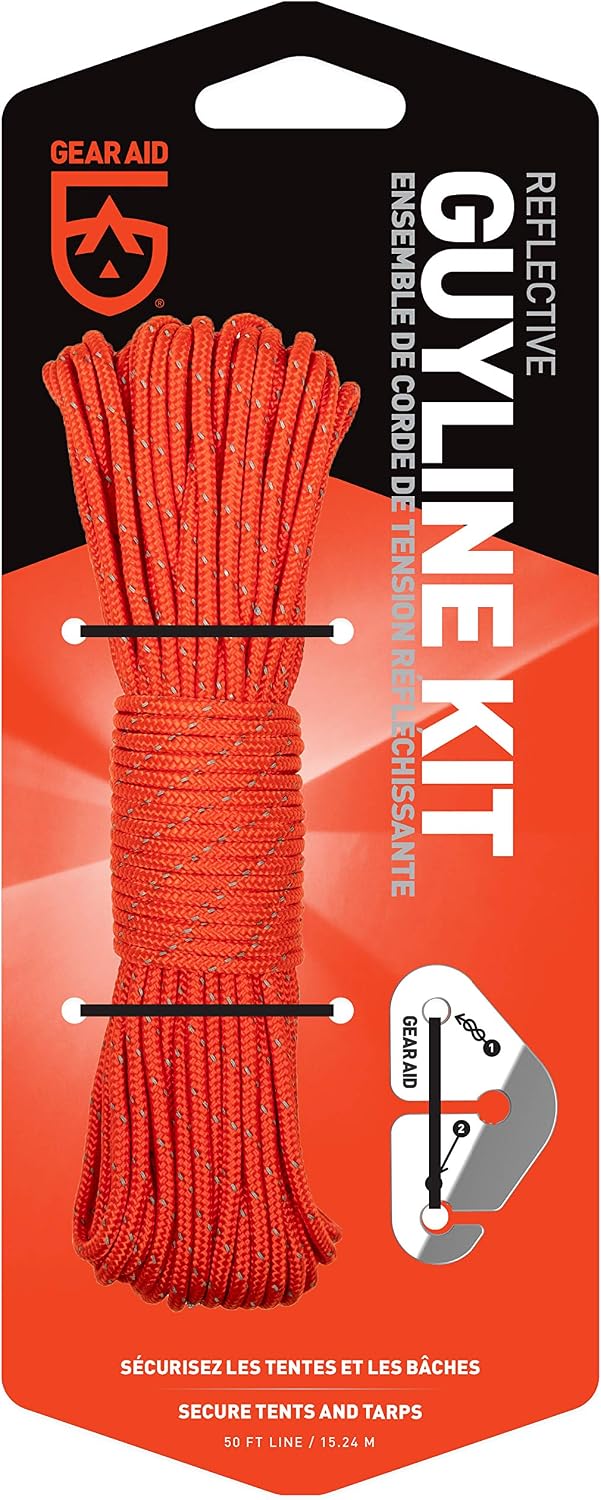 Kit reflectante Guyline 50ft con tensores naranja