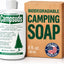 Jabón biodegradable multiusos para acampar 8oz set 2