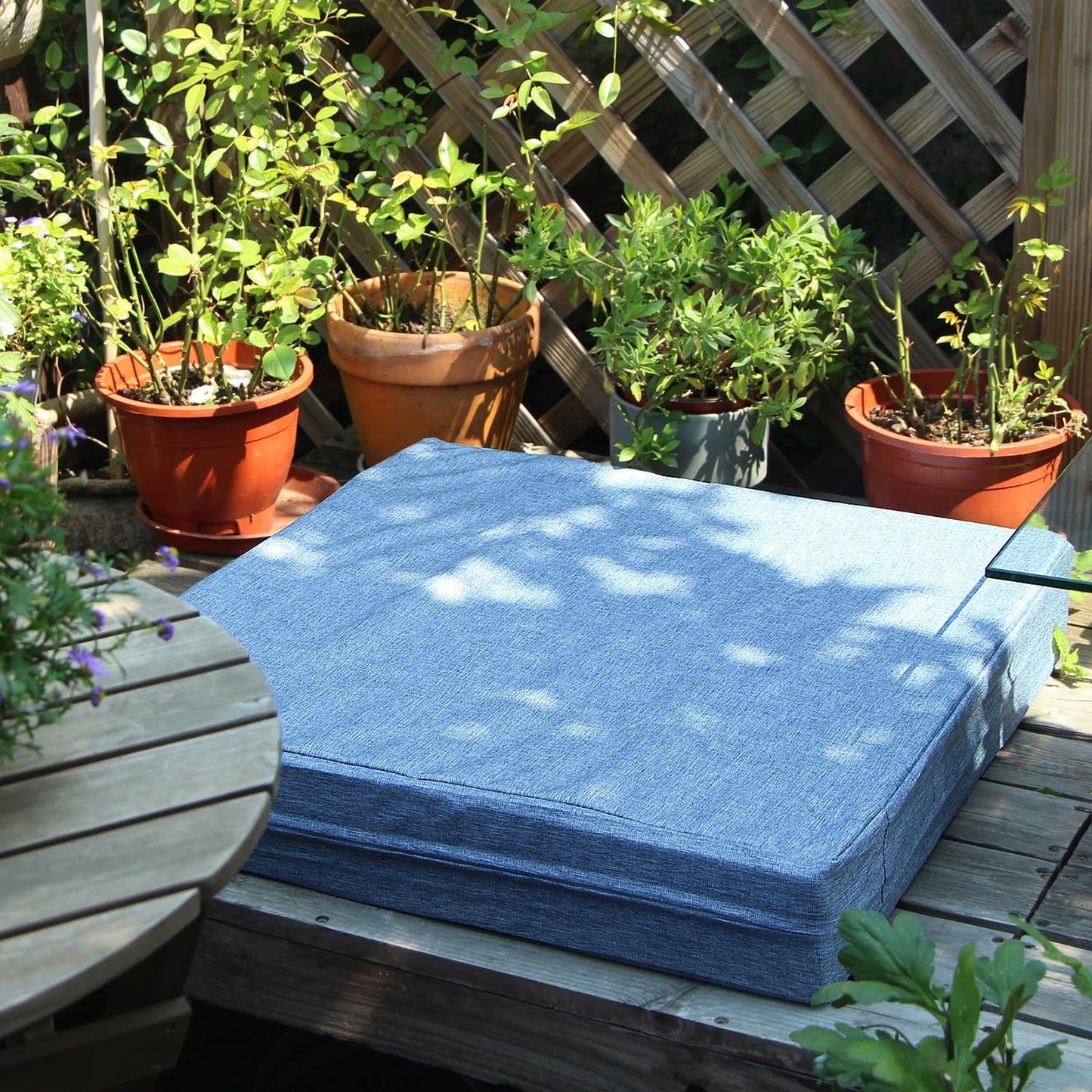 Fundas cojines asiento patio lavables impermeables