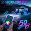 Panel interruptores RGB 12 bandas control app 12V