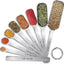 Set 9 cucharas medidoras con nivelador para cocina y hornear
